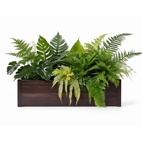 Растения искусственные в кашпо Микс №59, В35*Д50*Ш15