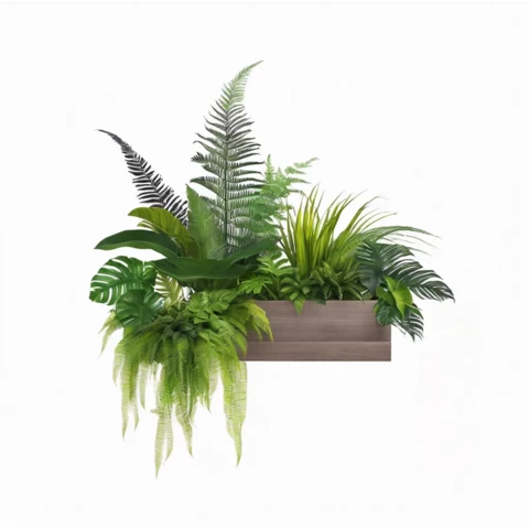 Растения искусственные в кашпо Микс №64, В35*Д50*Ш15