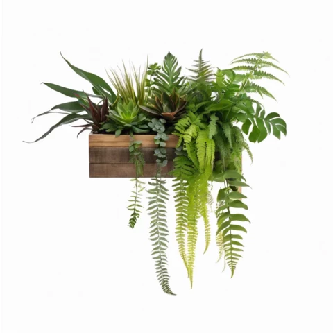 Растения искусственные в кашпо Микс №67, В35*Д50*Ш15