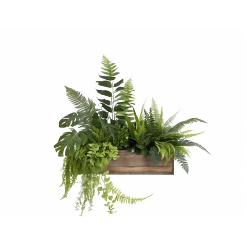 Растения искусственные в кашпо Микс №72, В35*Д50*Ш15