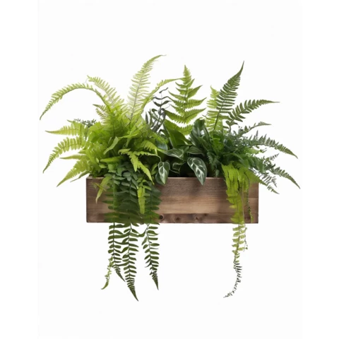 Растения искусственные в кашпо Микс №74, В35*Д50*Ш15