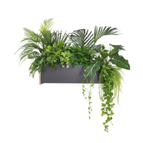 Растения искусственные в кашпо Микс №77, В35*Д50*Ш15