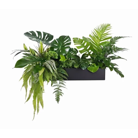 Растения искусственные в кашпо Микс №79, В33*Д50*Ш15