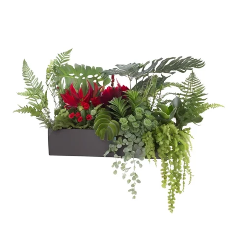 Кашпо с искусственными растениями №83, В35*Д50*Ш15