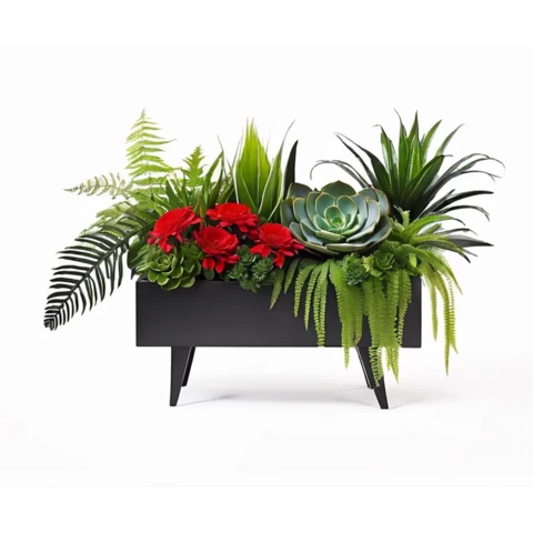 Кашпо с искусственными растениями №85, В55*Д50*Ш20