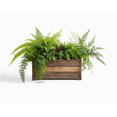 Кашпо с искусственными растениями №89, В50*Д50*Ш15