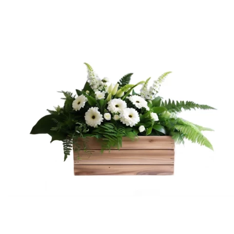 Кашпо с искусственными растениями №94, В55*Д50*Ш20