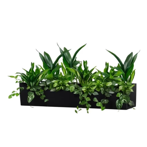 Кашпо с искусственными растениями №103, В40*Д100*Ш15