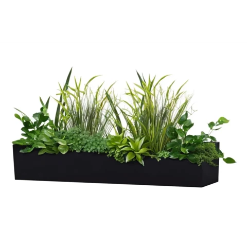 Кашпо с искусственными растениями №108, В55*Д100*Ш15