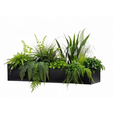 Растения искусственные в кашпо Микс №109, В55*Д100*Ш15