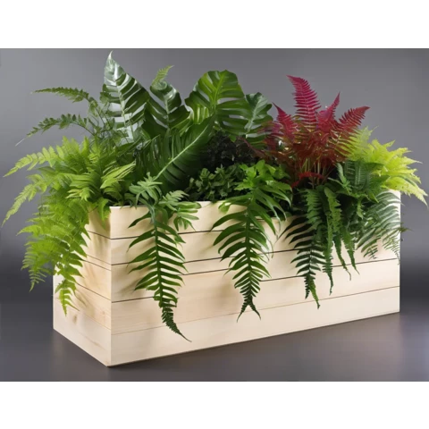 Растения искусственные в кашпо Микс №135, В75*Д100*Ш25