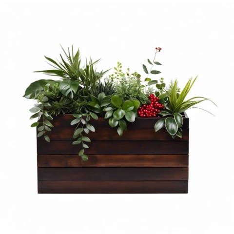 Растения искусственные в кашпо Микс №139, В85*Д100*Ш25