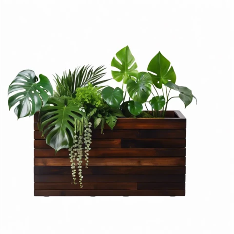 Растения искусственные в кашпо Микс №159, В85*Д100*Ш25