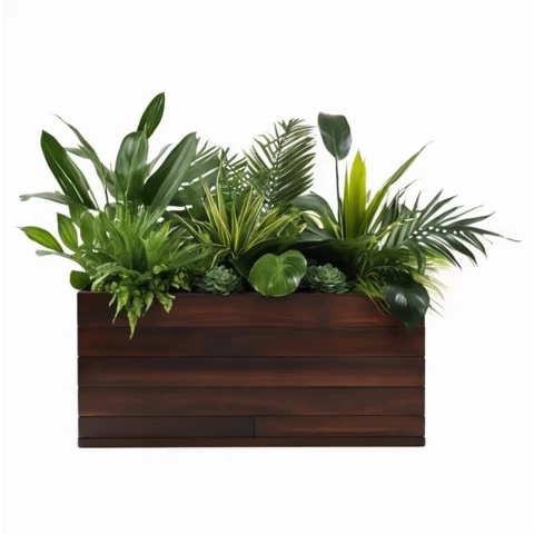 Растения искусственные в кашпо Микс №161, В85*Д100*Ш25