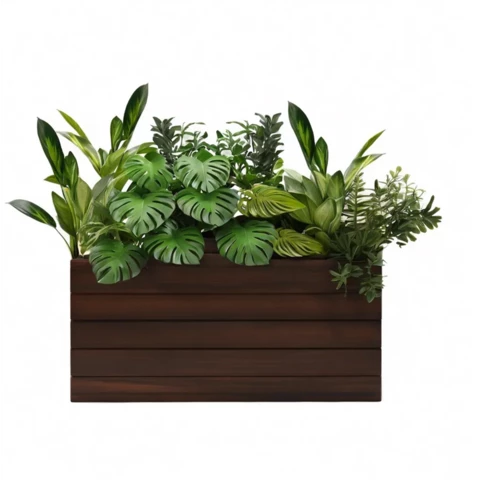 Растения искусственные в кашпо Микс №162, В85*Д100*Ш25