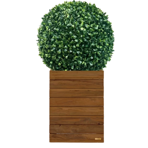 Шар из искусственного самшита в кашпо №177, В115*Д30*Ш30