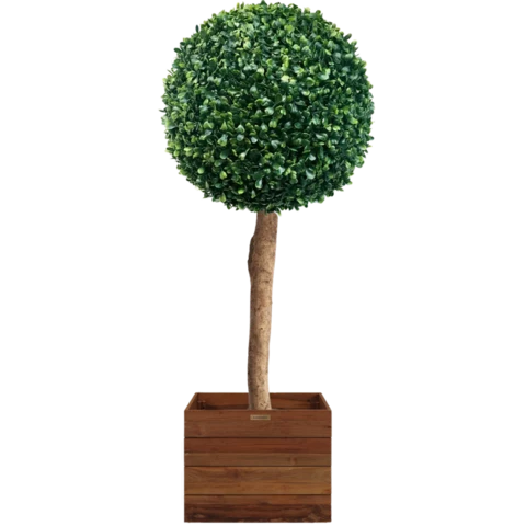 Шар из искусственного самшита в кашпо №178, В165*Д30*Ш30