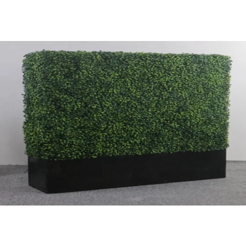 Кашпо искусственными самшитом №180, В100*Д120*Ш20