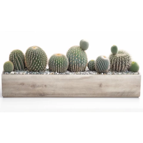 Кашпо с искусственными растениями Бонсай 