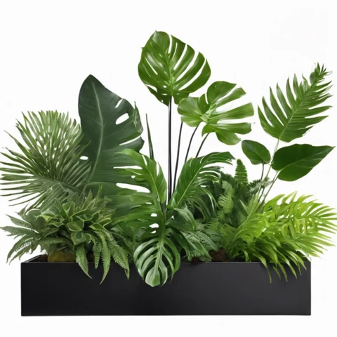 Растения искусственные в кашпо Микс №203, В70*Д130*Ш30