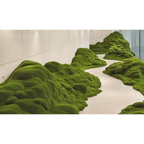 Оазис 3D из искусственного мха №305, В30*Д300*Ш70