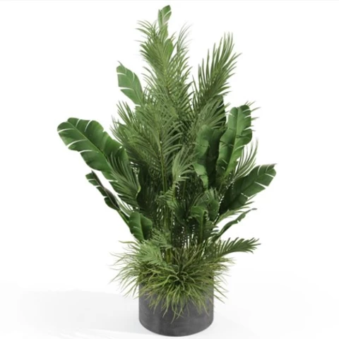 Искусственные растения в кашпо 