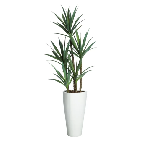 Кашпо с искусственным растением 