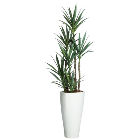 Кашпо с искусственным растением 