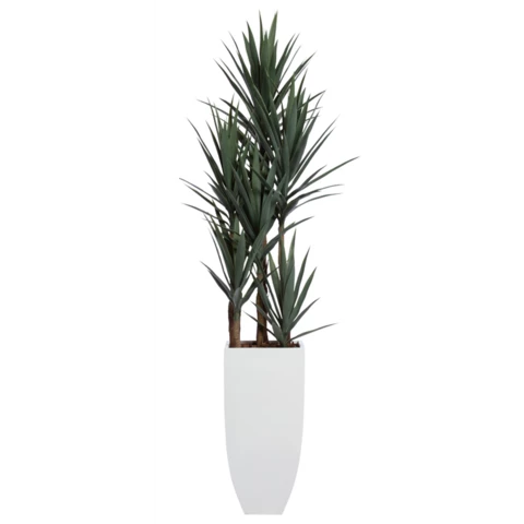 Кашпо с искусственным растением 