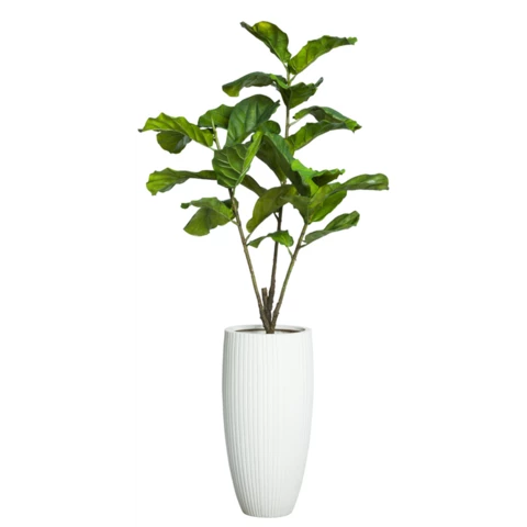 Кашпо с искусственным растением 