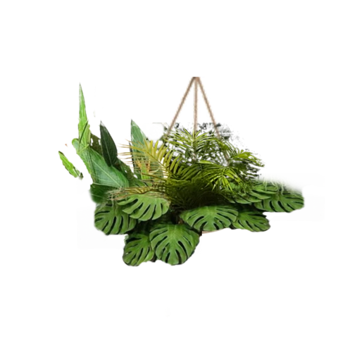 Подвесное панно с искусственными растениями. Дизайн № 7015
Santo Fenix, Д40, В55 см