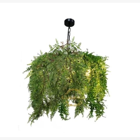 Люстра с ампельными растениями. Теневой эффект, Д50, В55