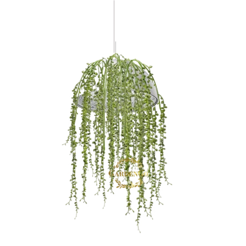Люстра с ампельными суккулентами, Д45, В70 см