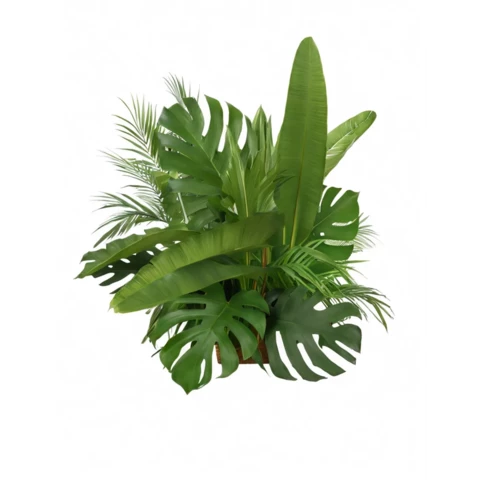 Декор из искусственных растений, зеленый микс. Д60, В60 см