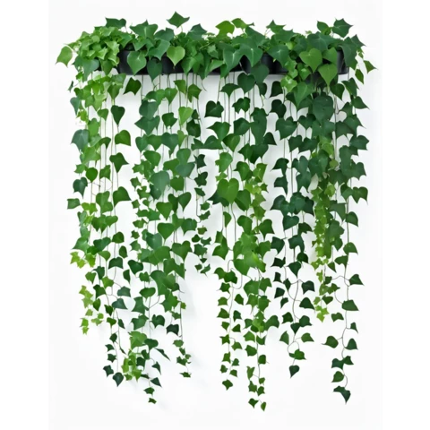 Кашпо подвесное с миксом искусственных растений в 