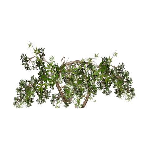 Лианы ручной вязки с искусственными листьями В 55 см Ш 300 см