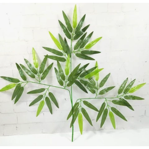 Бамбук ветка светло-зелёная, В 50 см