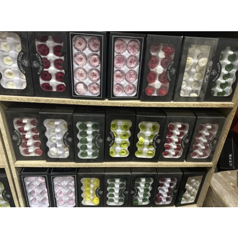 Роза пионовидная мини 8 шт.