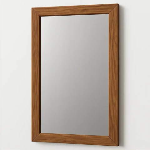 Зеркало прямоугольное в деревянной раме 150*50