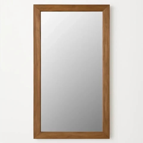 Зеркало прямоугольное в деревянной раме 180*60