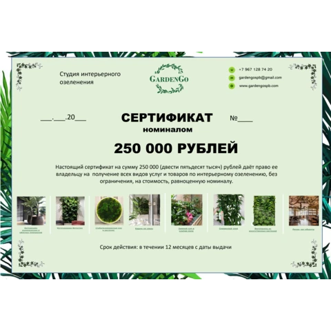 Номинал 250 000 ₽