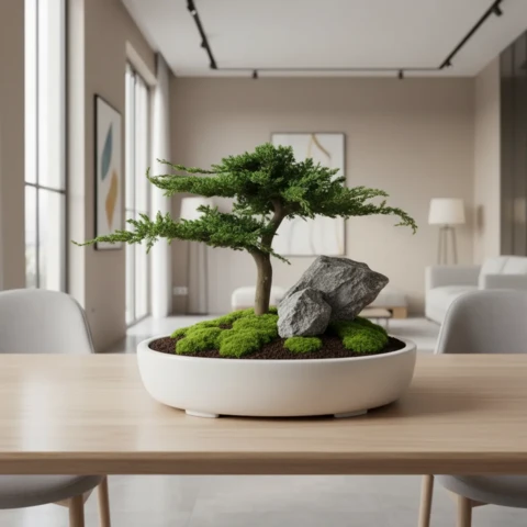 Бонсай Можжевельник с лужайкой 26 см